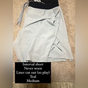 Ten thousand interval short brand new without tags, liner cut out, medium